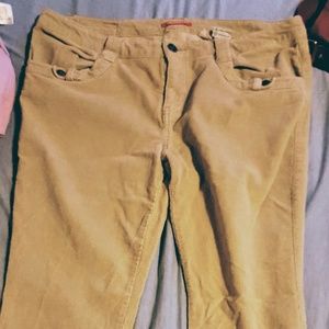 Beige Corduroy Jeans